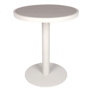 Mini Round Bistro Table - Icelandic Smoke White