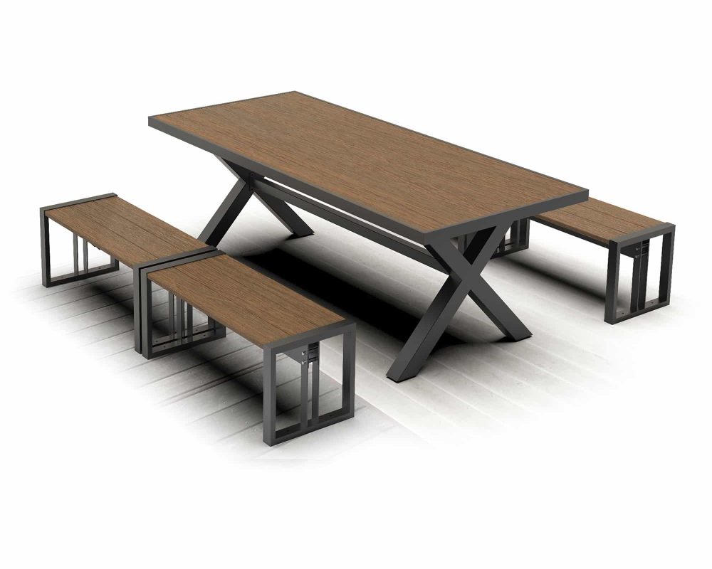 GPD-Small-Garden-Bench-Teak-8-seats-outdoor-BBQ-Table-with-small-bench